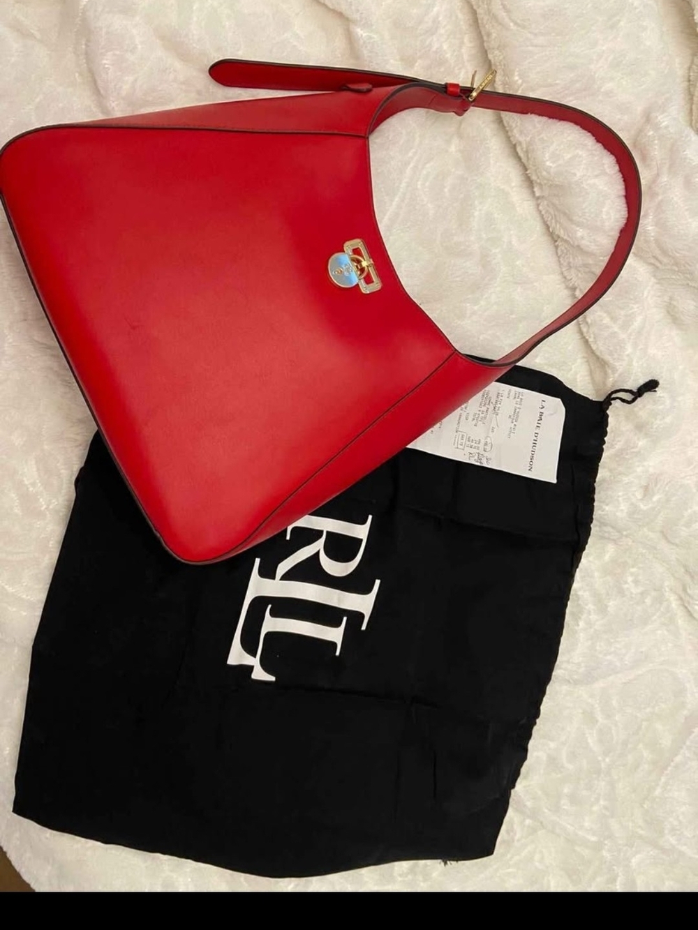 Red Leather RALPH LAUREN bag